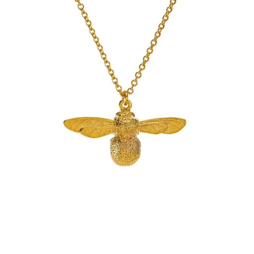 Alex Monroe Gold Baby Bee Necklace