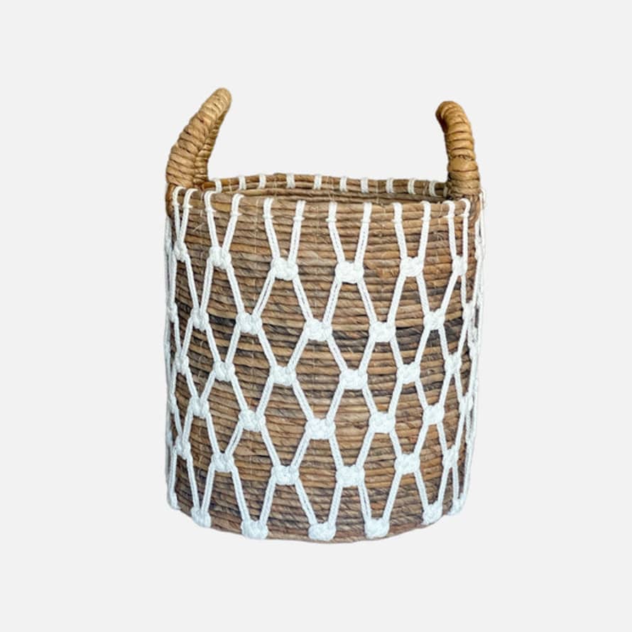 Uma Cantik Cabalaki Basket White Pattern - M