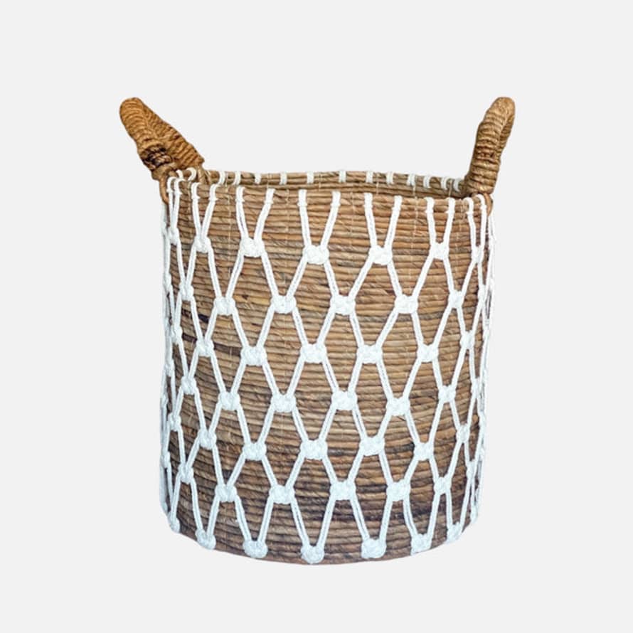 Uma Cantik Cabalaki Basket White Pattern - L