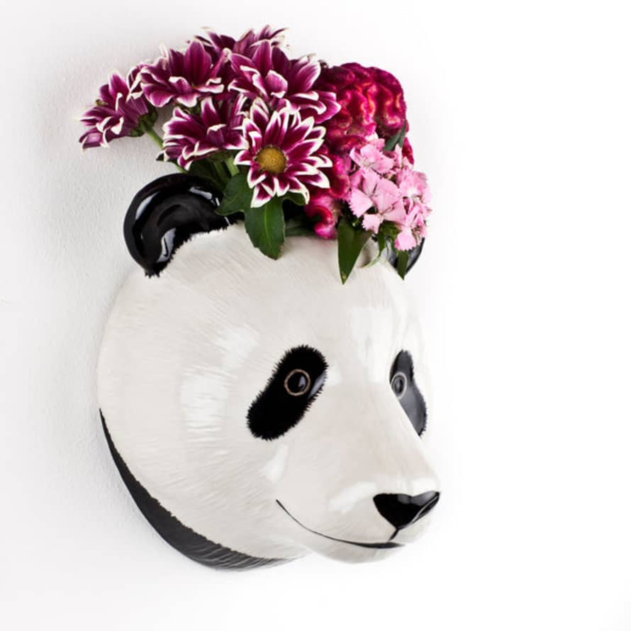 Quail Ceramics Wall Vase Panda