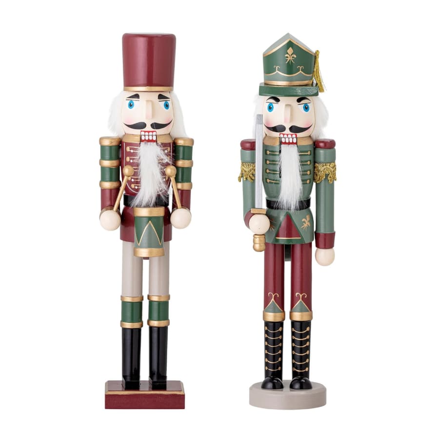 Or & Wonder Collection Tall Nutcrackers S/2, Earthy Green