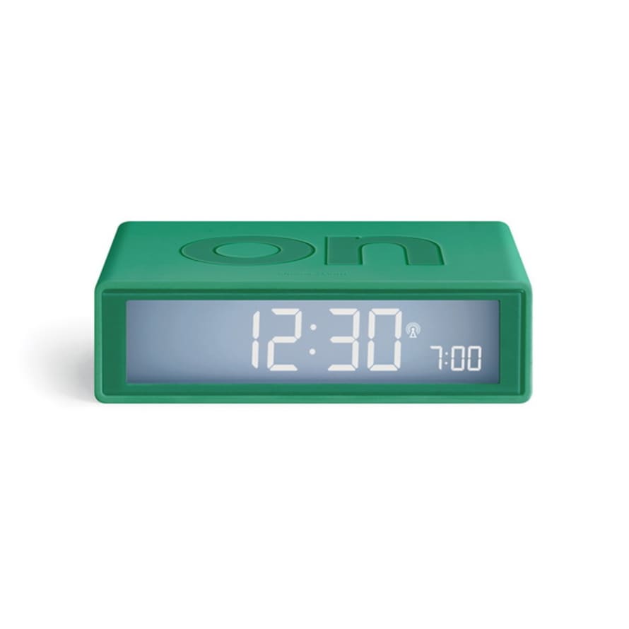 Lexon Design Green Flip + Alarm Clock