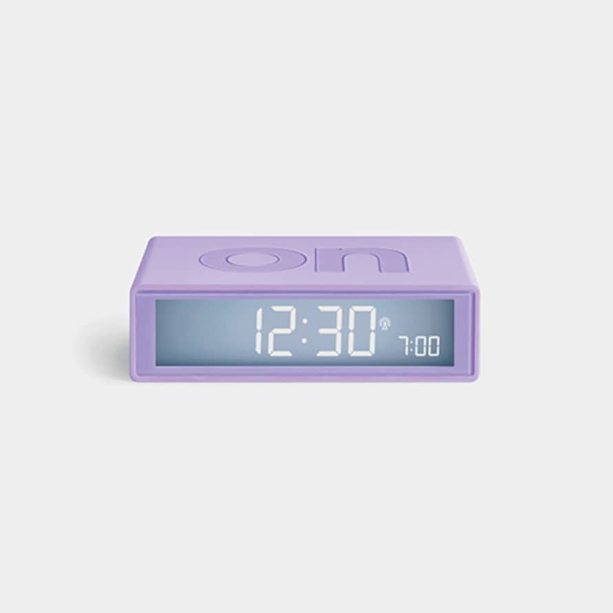 Lexon Design Purple Flip + Alarm Clock