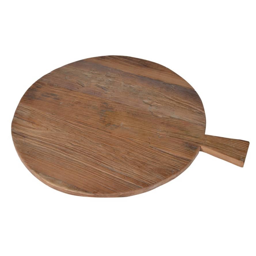 Just So Interiors Round Recycled Elm Serving Board