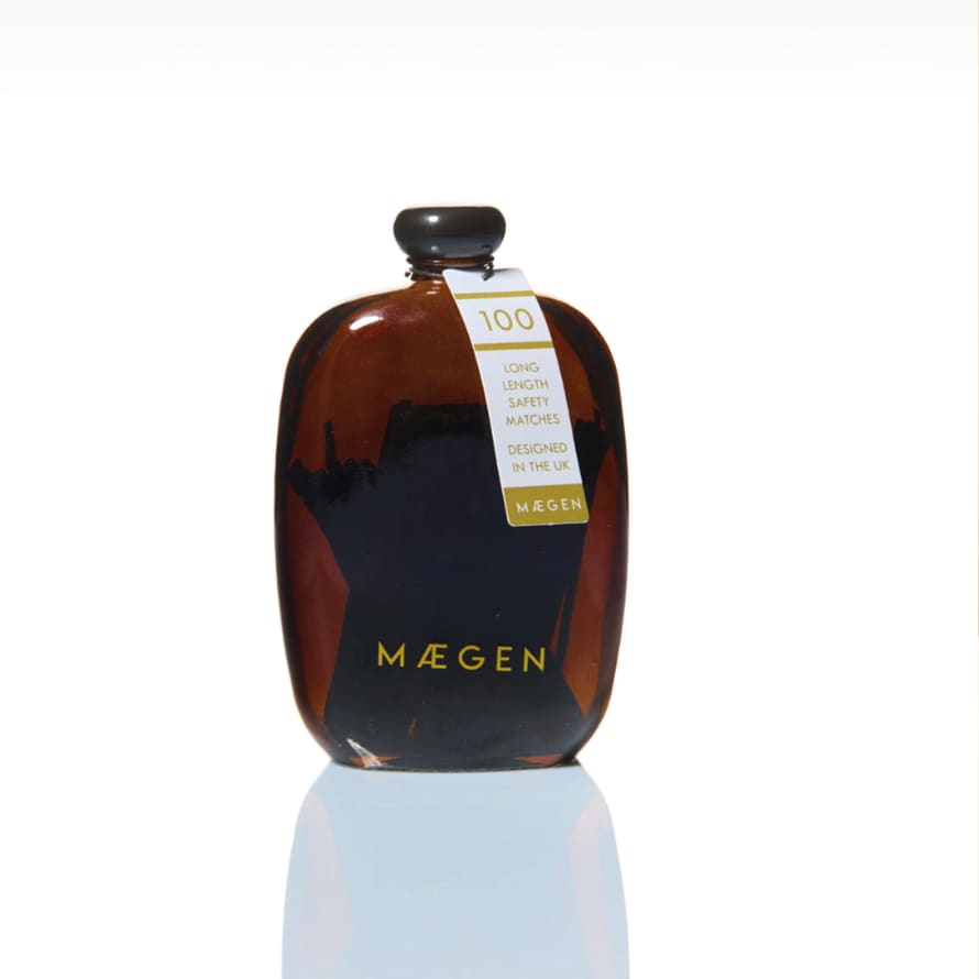 Maegen Bubble Jar With Matches - Black