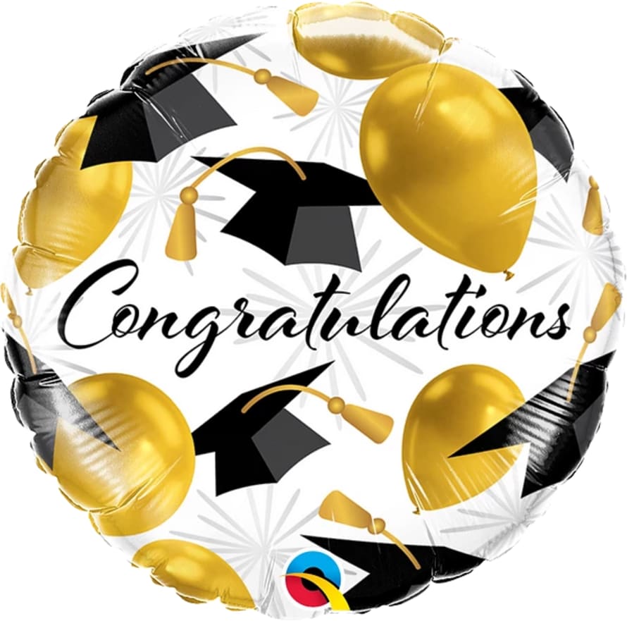 Qualatex Congratulations Gold Balloons Foil Balloon