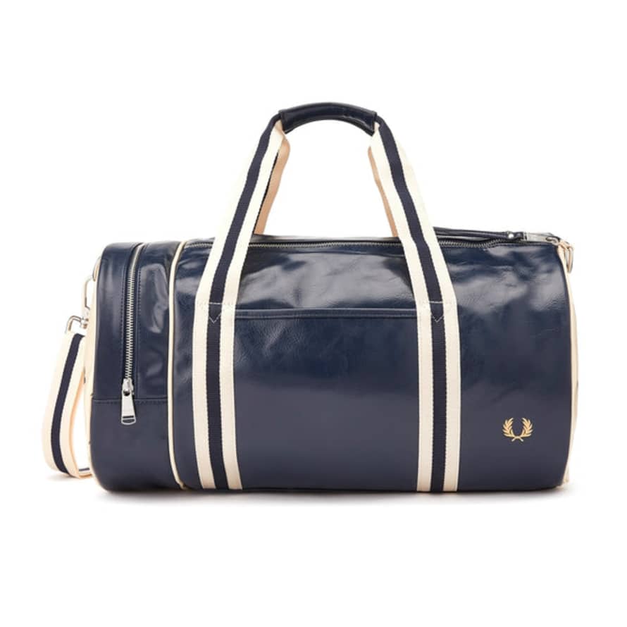 Fred Perry Fred Perry Classic Barrel Bag - Navy/ecru