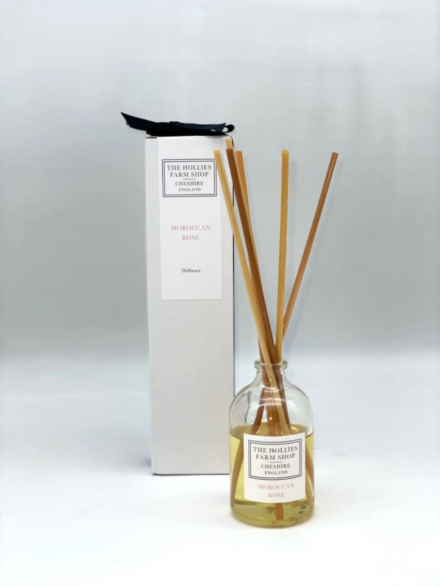 The Hollies Farm Shop Reed Diffuser | Moroccan Rose 