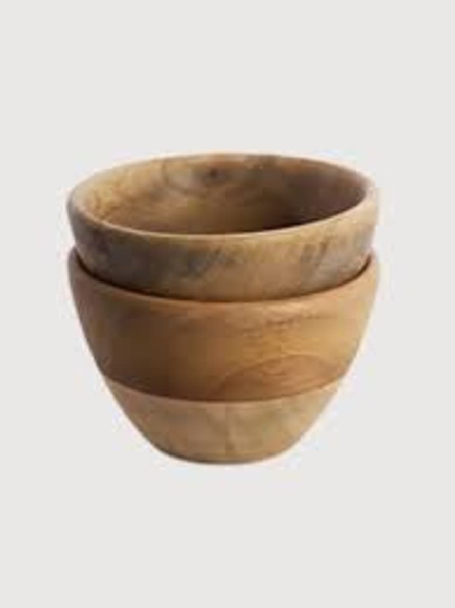 Nkuku Individual Artisan Nibble Bowl | Mango Wood