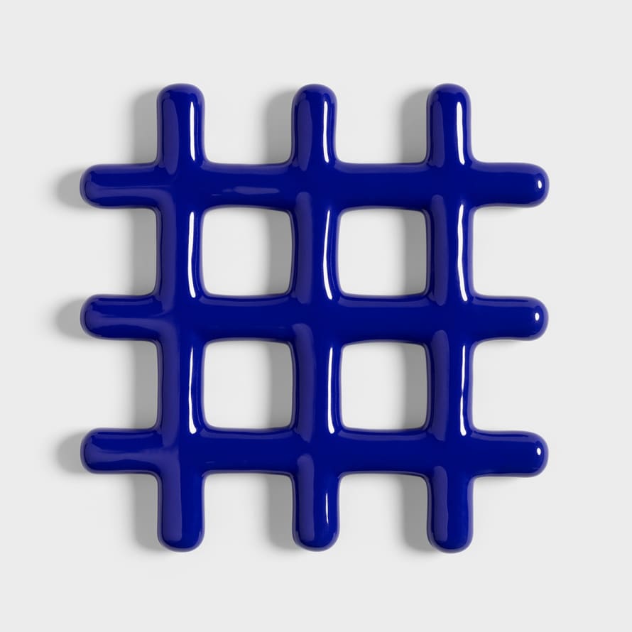 &klevering Trivet grid blue