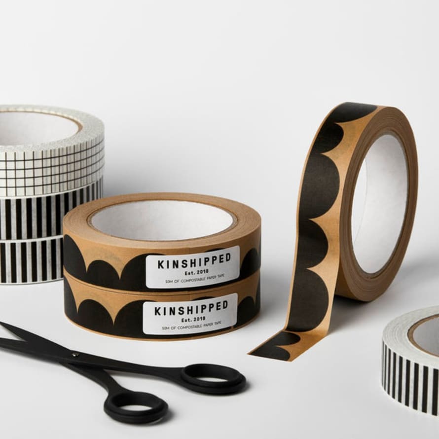 Kinshipped Scallop Paper Tape