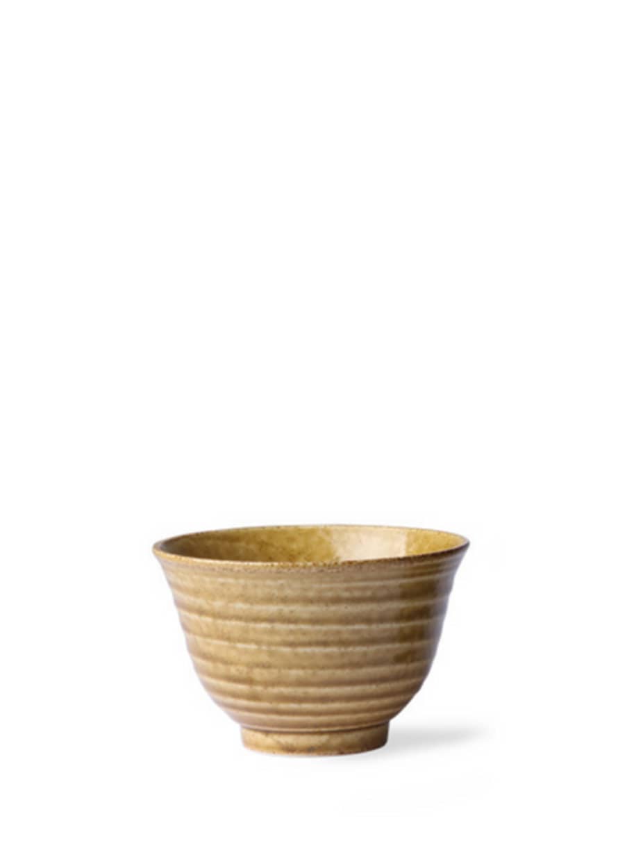 HK Living Kyoto Ceramics Japanese Matcha Bowl In Corn From