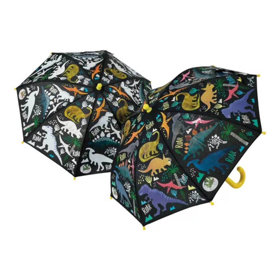 Floss & Rock Colour Changing Umbrella - Dinosaur