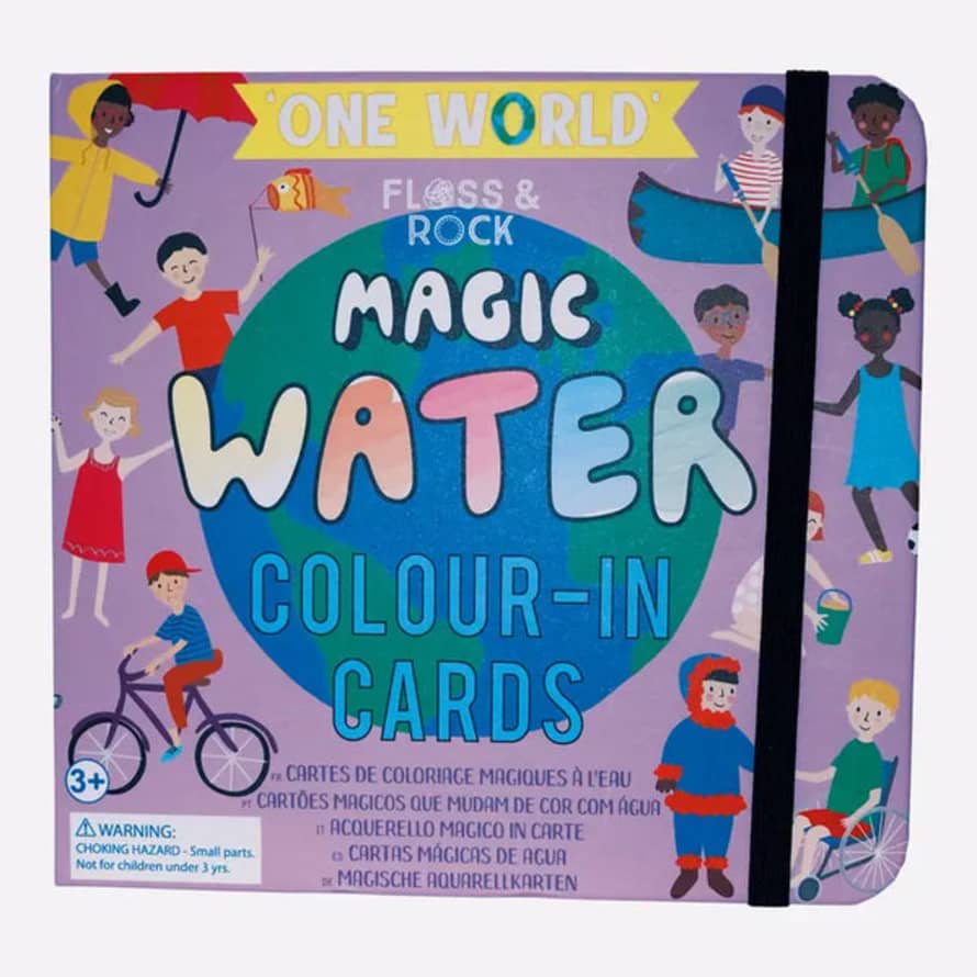 Floss & Rock Magic Colour Changing Water Cards - One World