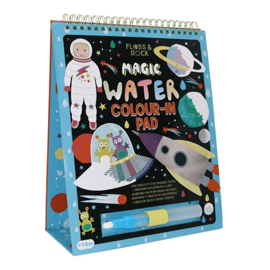 Floss & Rock Magic Colour Changing Watercard Easel And Pen - Space