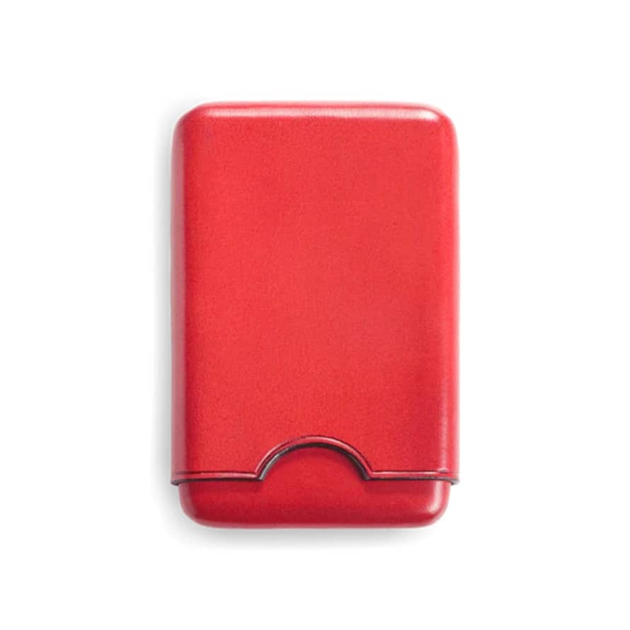 Il Bussetto Business Card Holder Box - Tibetian Red