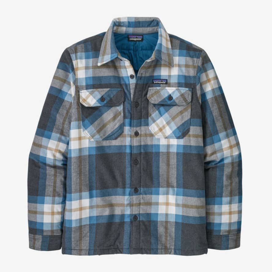 Patagonia Copia De Chaqueta Insulated Organic Cotton Midweight Fjord Flannel - Forestry: Ink Black