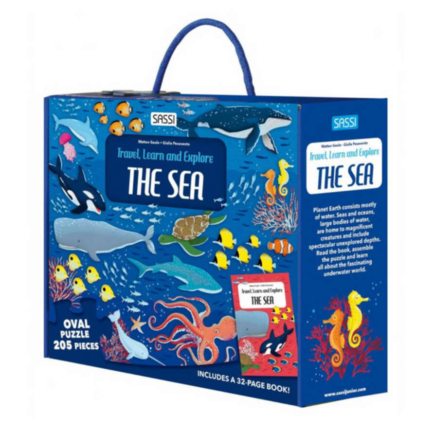 Bookspeed Sassi: Travel, Learn, Explore: The Sea (book & Jigsaw)