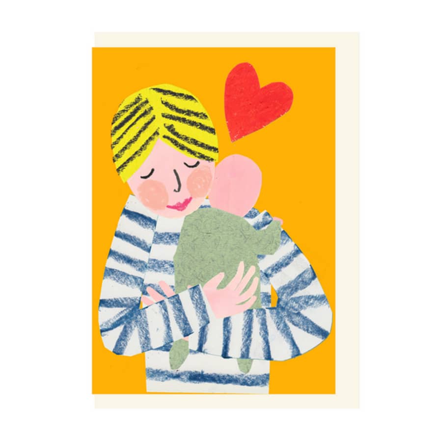 Julia Davey New Baby Cuddle Card By Hadley Paper Goods