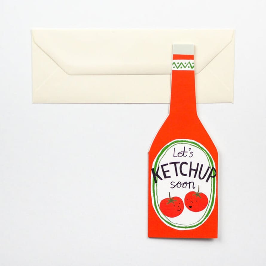 Julia Davey Let's Ketchup Soon Card By Hadley Paper Goods
