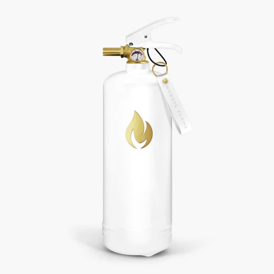 Nordic Flame Fire Extinguisher 2 kg - White Gold