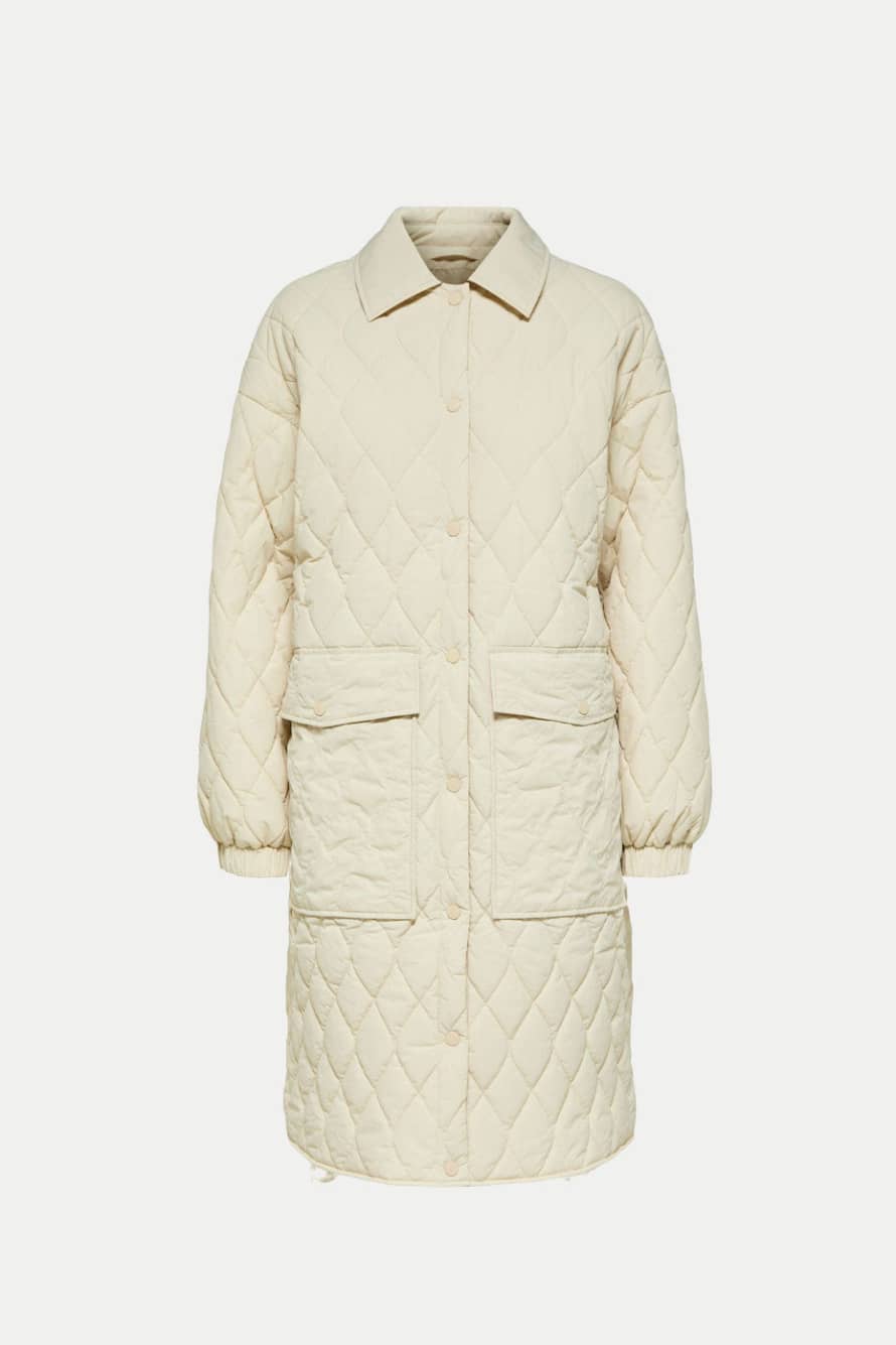 Selected Femme Sandshell Mia Quilted Coat