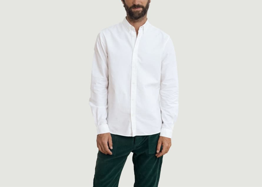 Cuisse de Grenouille White Oxford Shirt