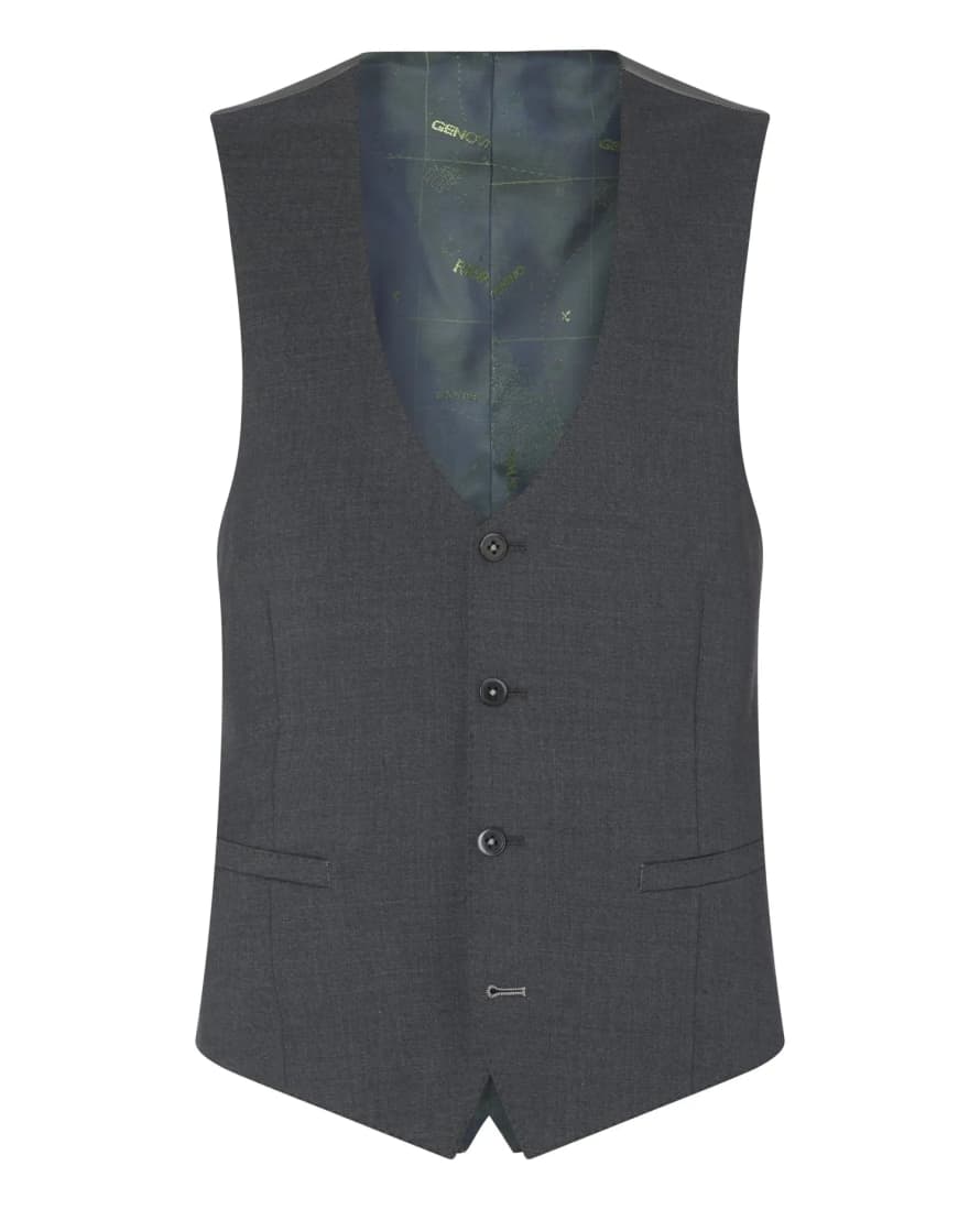 Remus Uomo Lucian Suit Waistcoat - Charcoal Grey