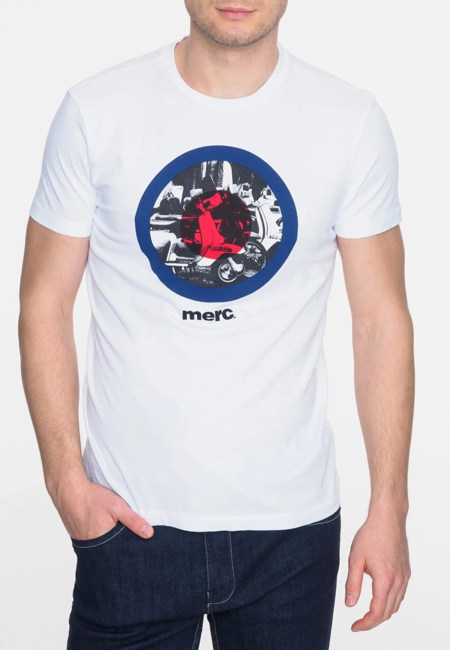Merc London Granville Print T-shirt - White