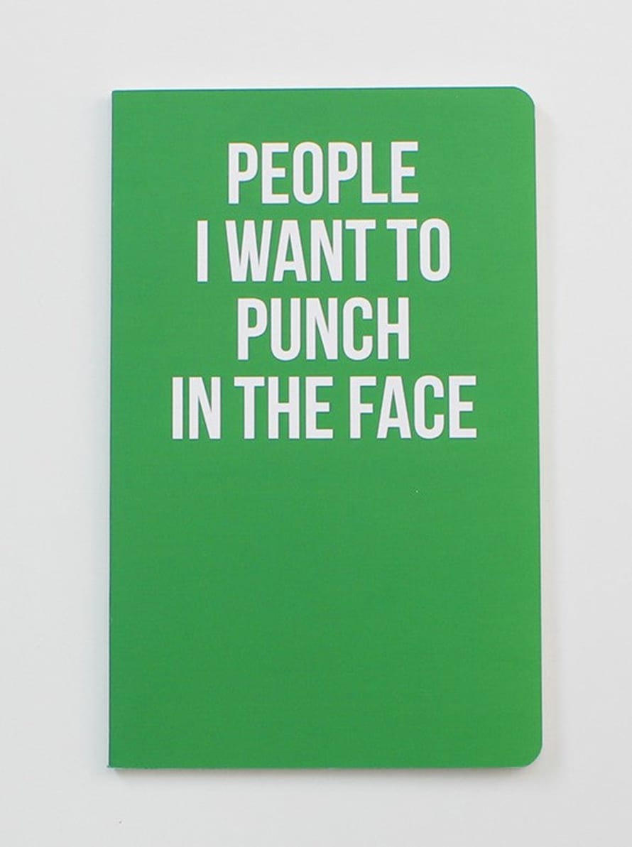 WeAct Company People I Want To Punch Notebook - Green