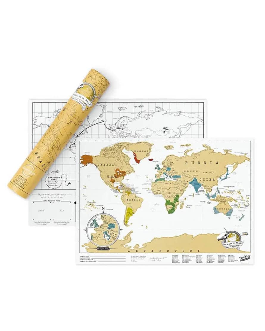 Luckies Of London Scratch Map Original Travel Edition - Gold