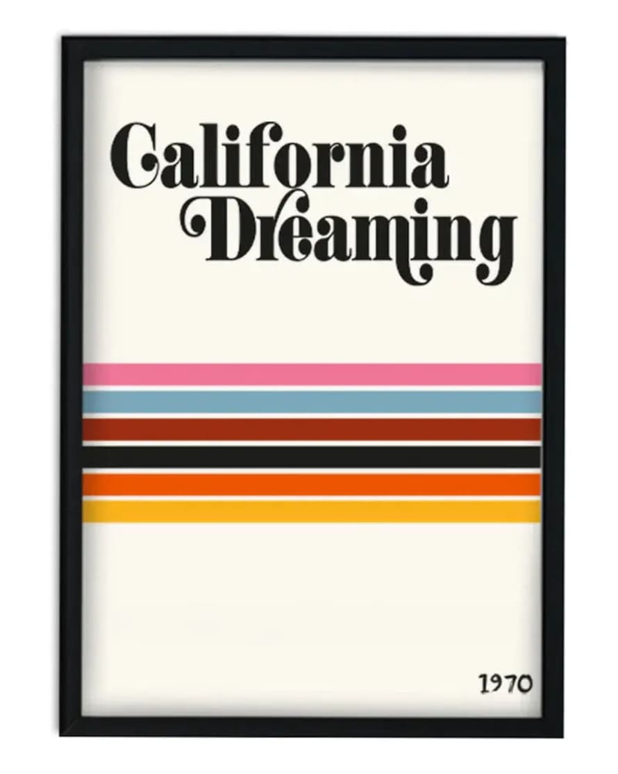 Fanclub California Dreaming Retro Art Print