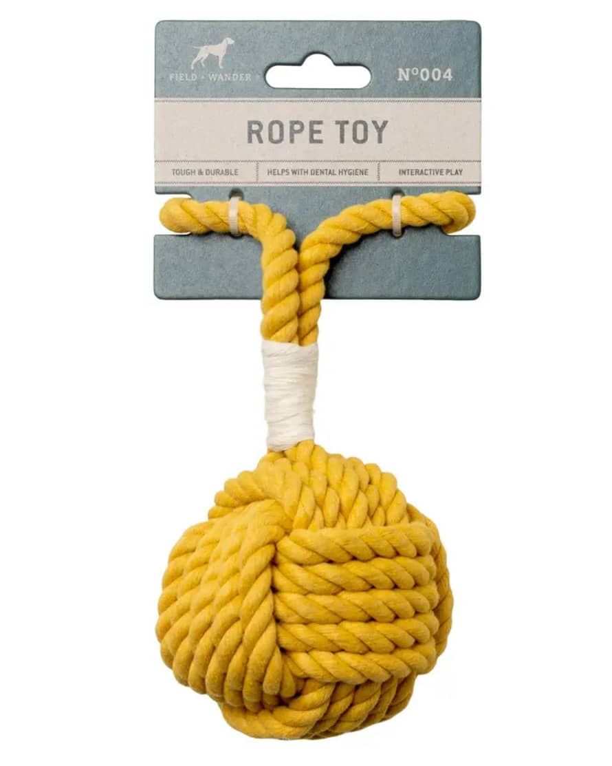 Field + Wander Rope Dog Toy - Yellow