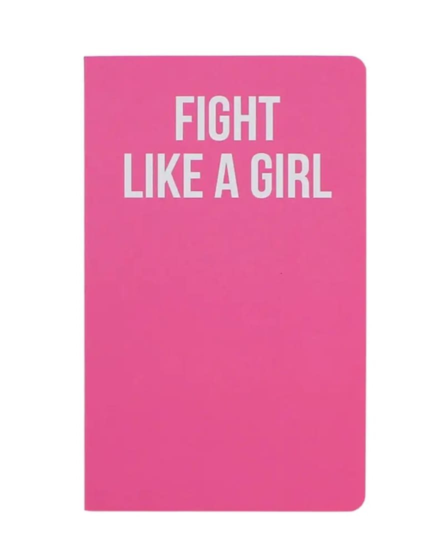 WeAct Company Fight Like A Girl A5 Lined Notebook - Pink