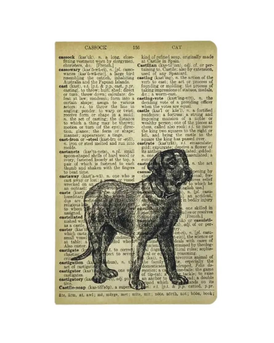 WeAct Company Vintage Dog Dictionary A5 Lined Notebook