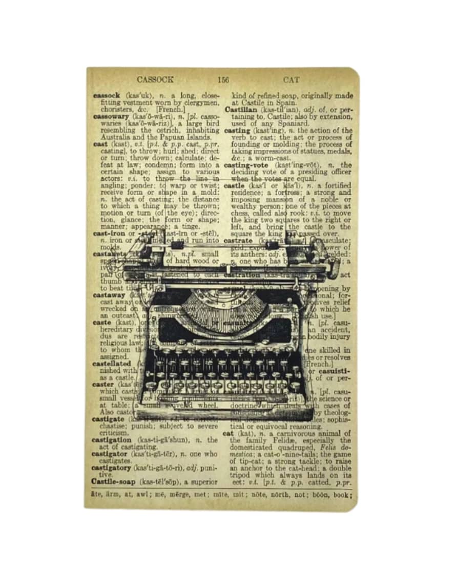 WeAct Company Vintage Typewriter Dictionary Art Notebook