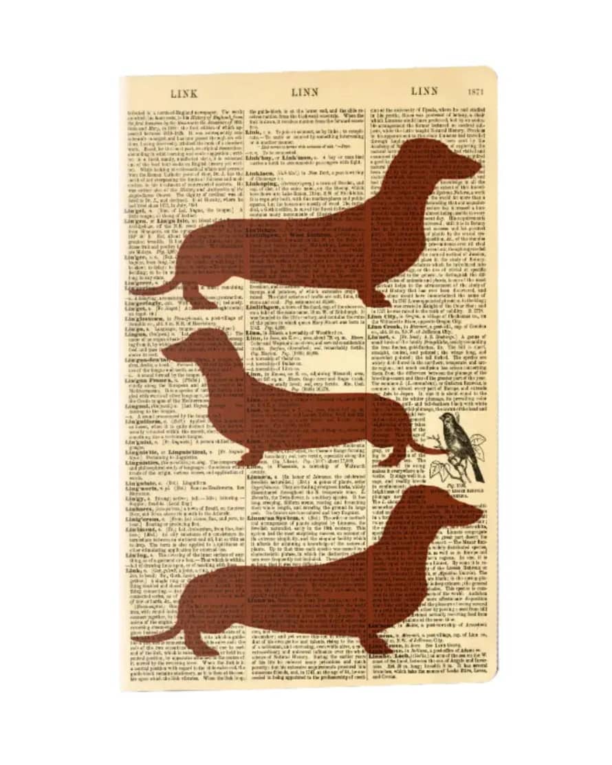 WeAct Company Sausage Dog Dictionary A5 Lined Notebook