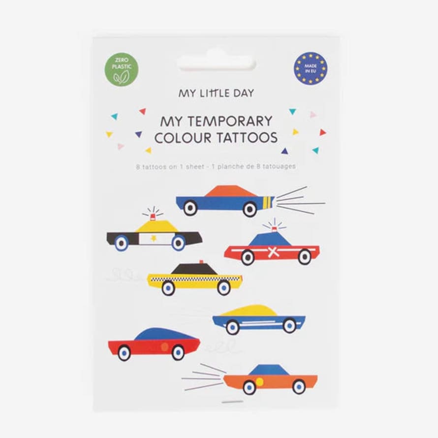 My Little Day 1 Sheet Of 8 Car Tattoos
