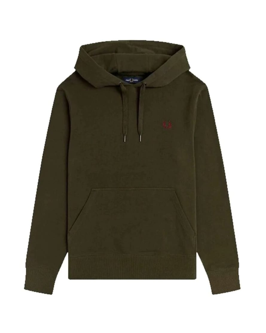 Fred Perry Fred Perry Embroidered Logo Hoodie Green