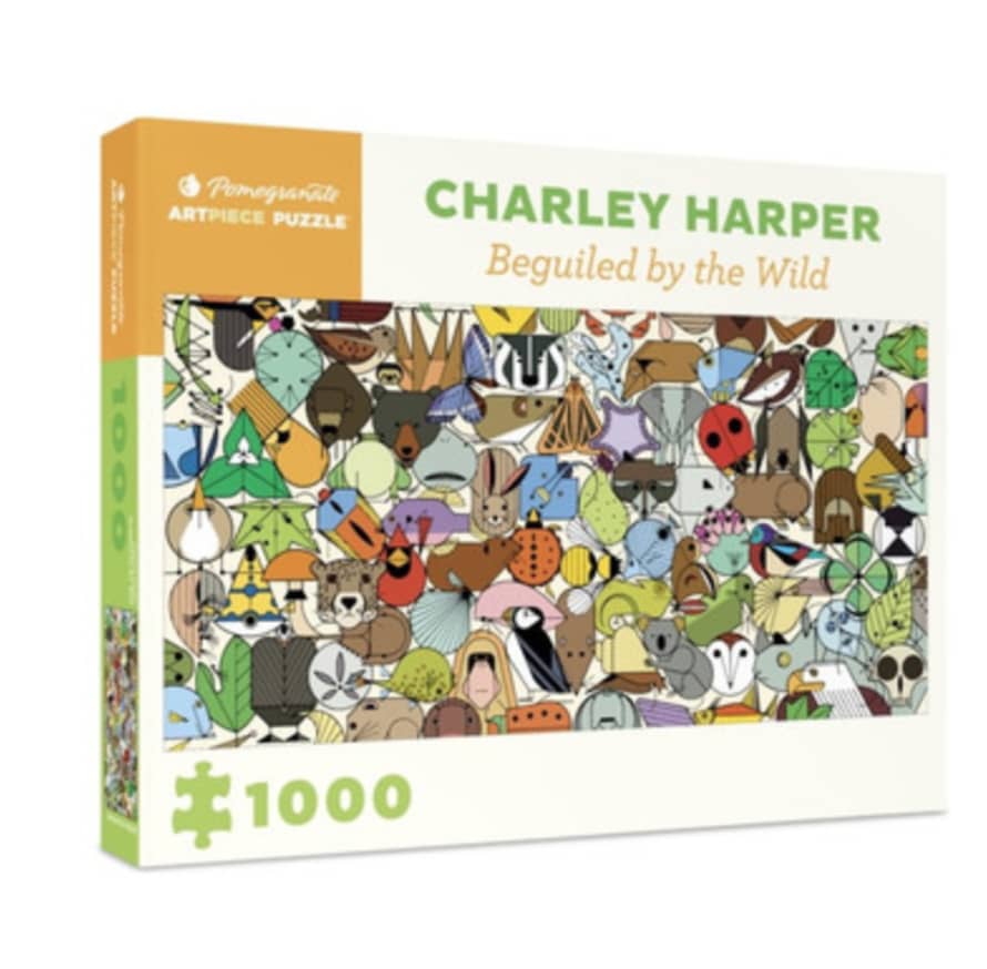 Pomegranate Charley Harper Beguiled By The Wild 1000 Piece Jigsaw Puzzle