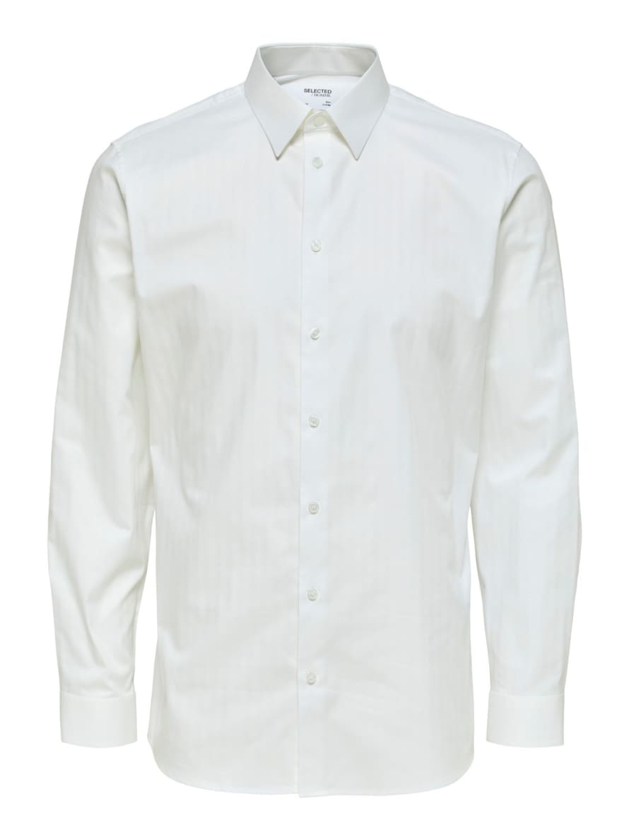 Selected Homme Chemise Slim Blanche