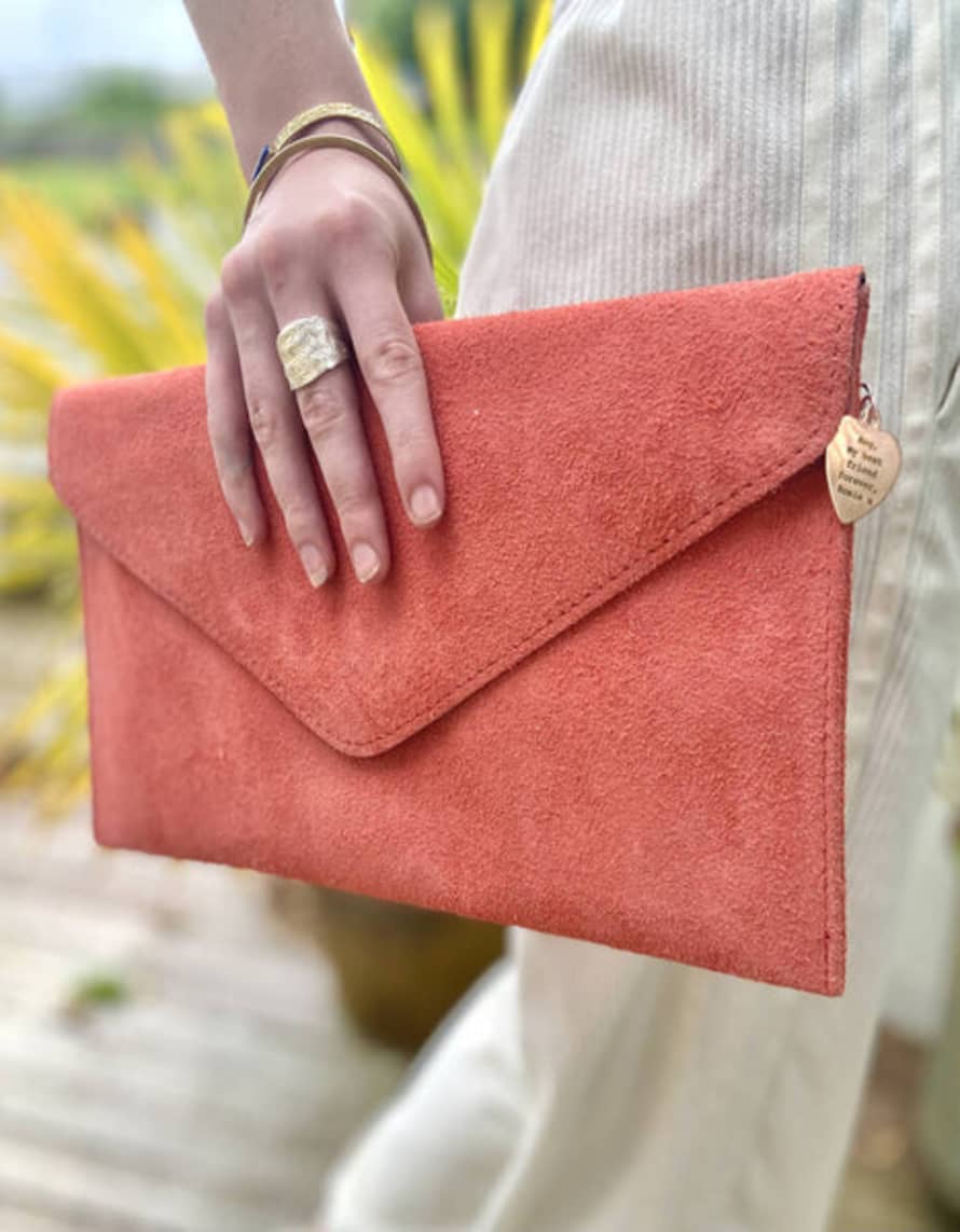 The Forest & Co. Personalised Suede Clutch Bag