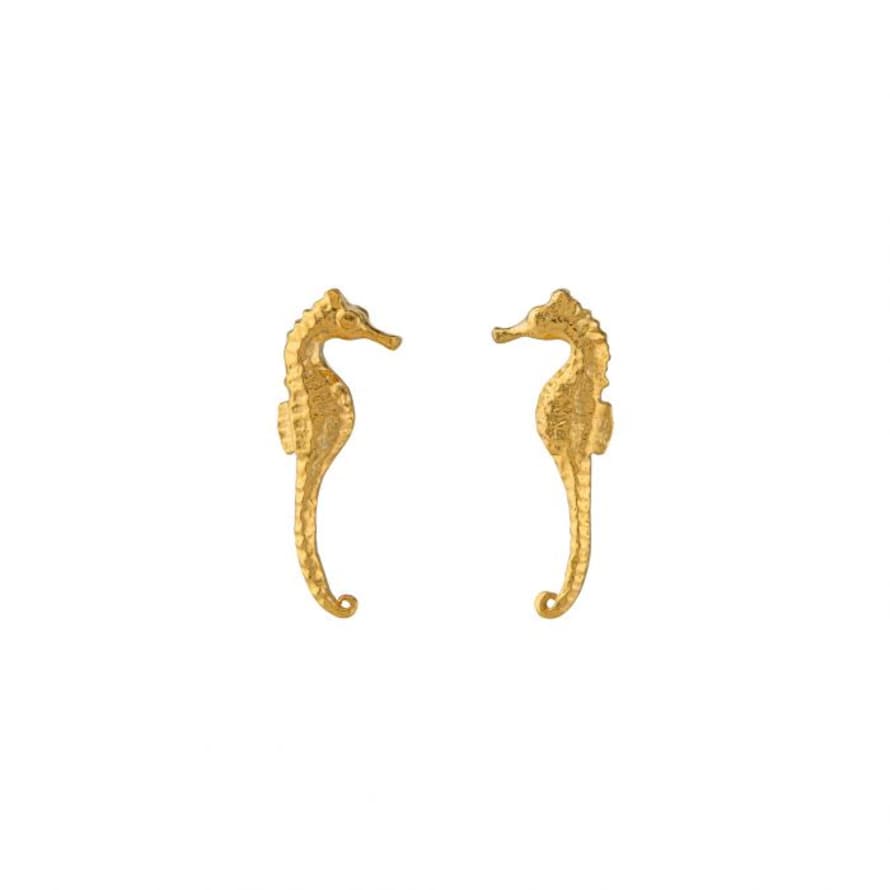 Alex Monroe Seahorse Stud Earrings