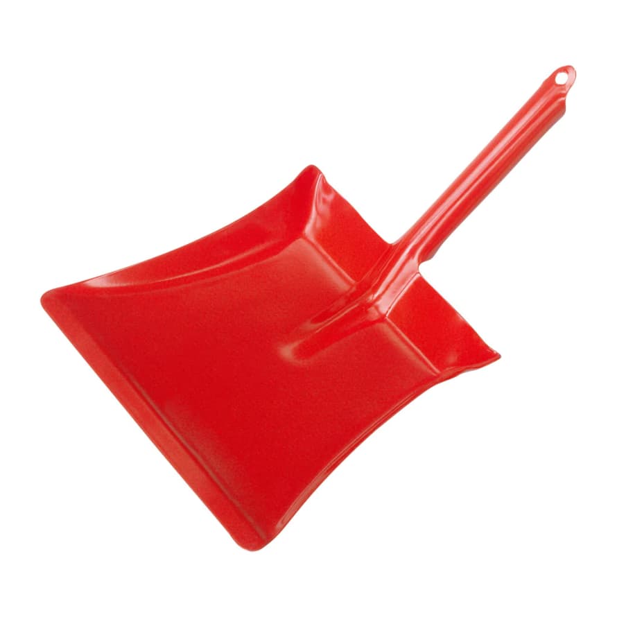Redecker Children's Hand Brush and Dustpan Set in Red