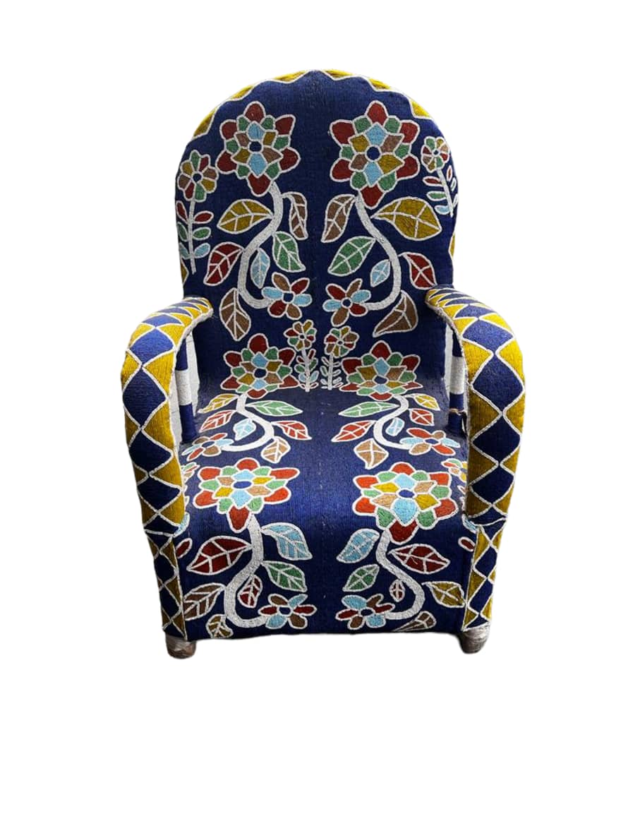botanicalboysuk Yoruba Royal Beaded Chair