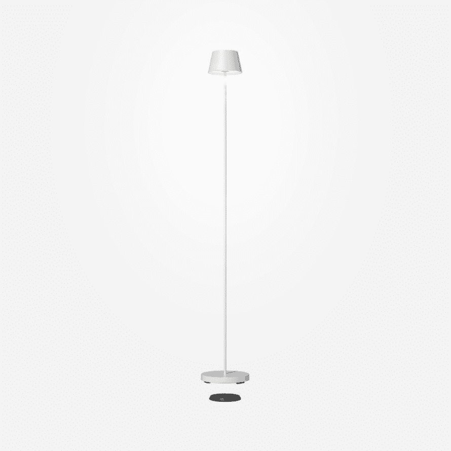 Villeroy & Boch White Floor Lamp Seoul 2.0 LED with Battery and Charging Station