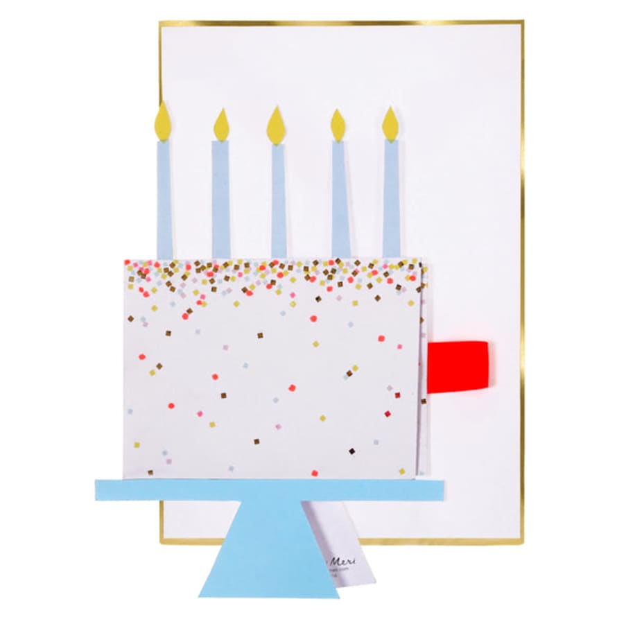 Meri Meri Cake Slice Stand-up Birthday Card