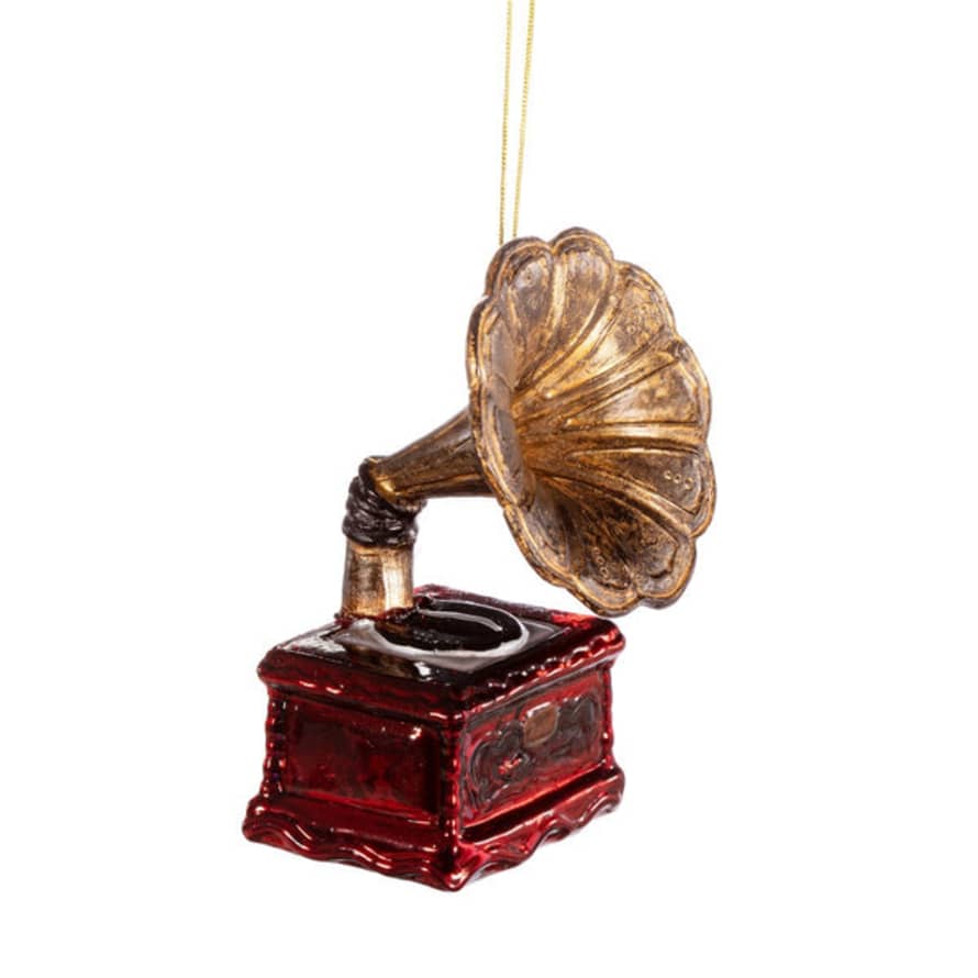 Sass & Belle  Gramophone Shaped Bauble