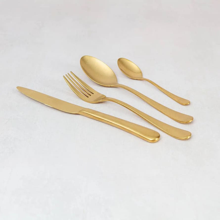 Chickidee Antique Gold Lisbon Cutlery Set