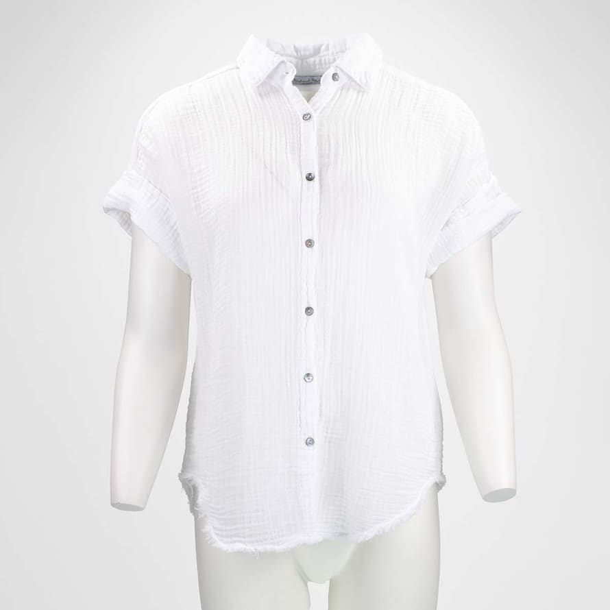 Michael Stars Bailey Gauze Button Down Shirt